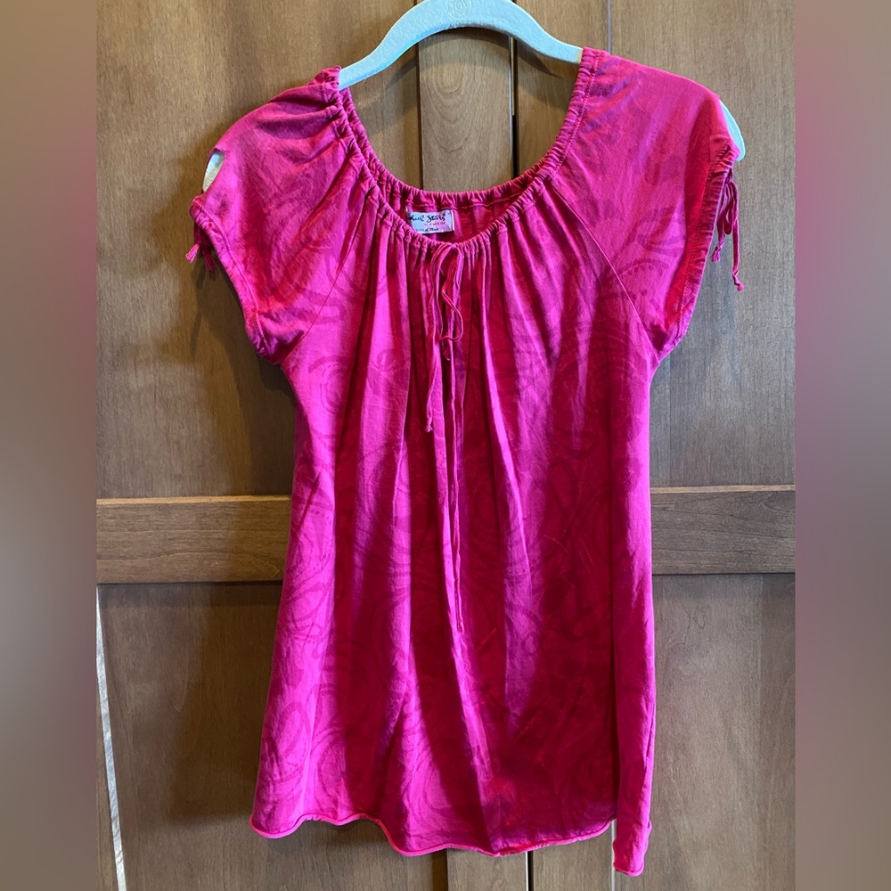 Michael Stars Pink Ruched Women’s Top